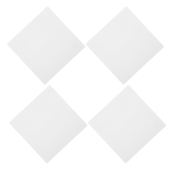 4Pcs White Felt Board Tiles Stylish Acoustic Panels for Wall Art and Home Decor