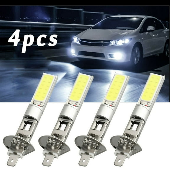 4Pcs White H1 Led Headlight High Low Beam Light for Smd Bulb Vehicle Lamp 100W
