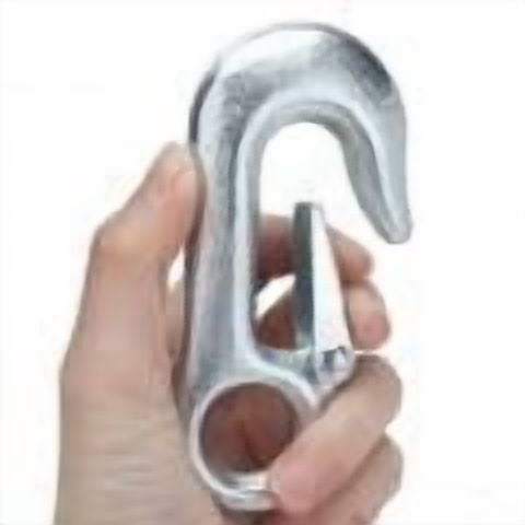 4Pcs Winch Hook Galvanized Clevis Slip Set Kit with Safety Latches for Trailer Ship