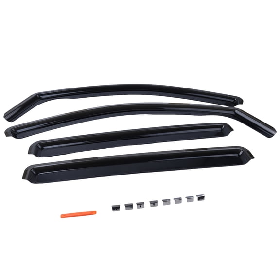 4Pcs Wind Deflectors Front Rear Window Vent Visors Rain Guard for Ford Ranger SuperCrew 2024-2025 Rain Shield Shade Sun Protection