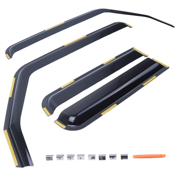 4Pcs Wind Deflectors Window Vent Visors Rain Guard for Jeep Gladiator All Models 2020-2025 Rain Shield Shade Sun Protection Replacement