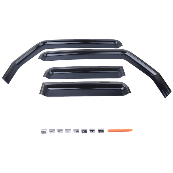 4Pcs Wind Deflectors Window Vent Visors Rain Guard for Jeep Gladiator All Models 2020-2025 Rain Shield Shade Sun Protection Replacement