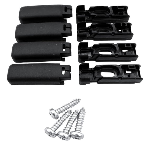 4Pcs Window Blind Base Clamping Brackets Set with Mounting Screws for Secure Shade Installation