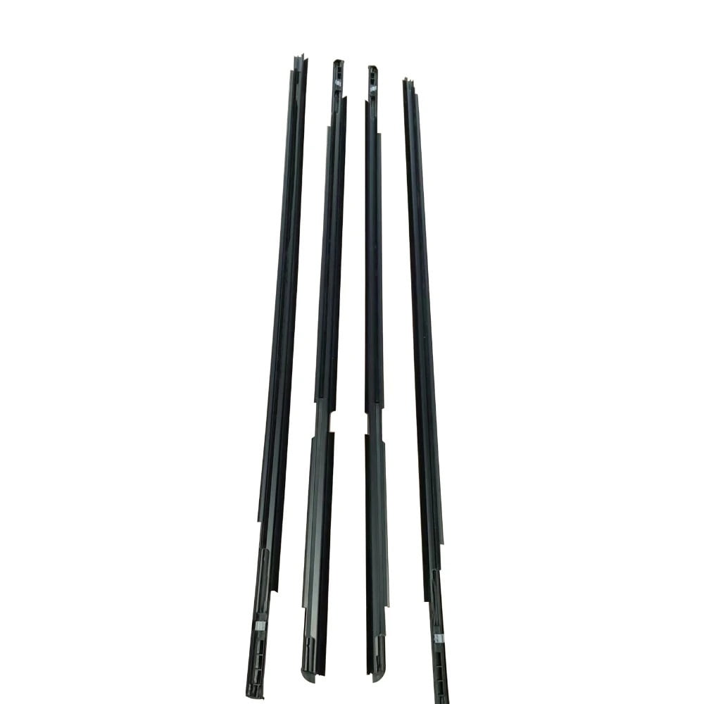 4Pcs Window Weatherstrip For Toyota Yaris 2007-2013 (4 doors) Front Rear Side Glass Exterior Rubber Sealing Strips Belts