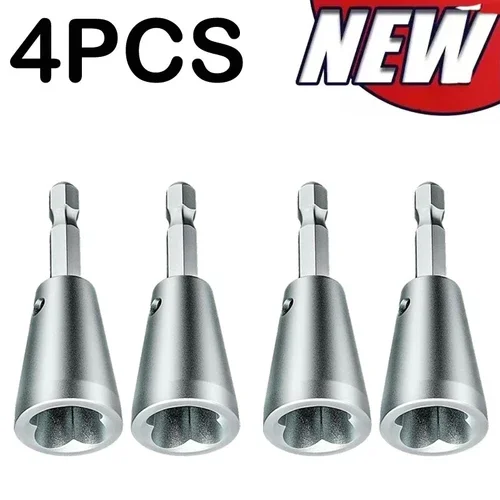 4Pcs Wire Nut Twisting Tool Wire Cable Twister For Electrical Power Drill Driver