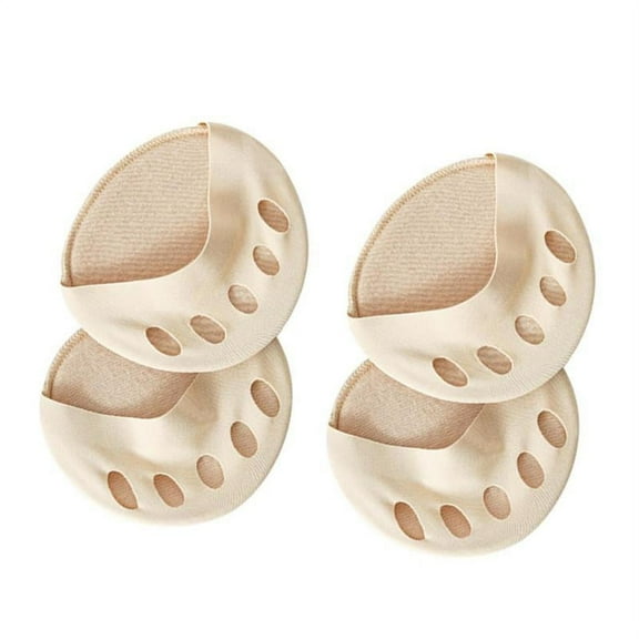 4Pcs Women Metatarsal Pads Cotton Breathable Sore of Foot Cushions Anti-Slip Soft Insoles Forefoot Care Support