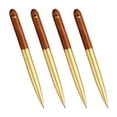 thumbnail image 1 of 4Pcs Wood Signing Pen Metal Gel Pen Office Signing Pen Twist Action Refillable Write Smoohtly Business Gift Pen, 1 of 21