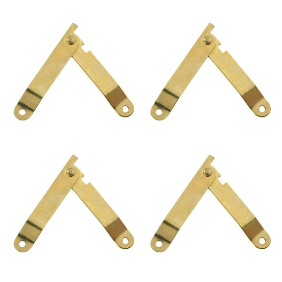 4Pcs Wooden Box Positioning Tripod Antique Lid Folding Support Hinge Jewelry Case Wood Box Corner Movable Hardware Bracket