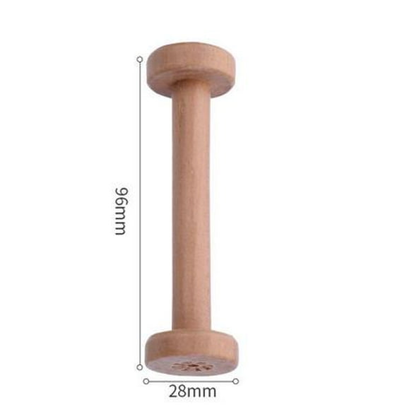 WHAMVOX Wooden Spools for Crafts Multi Color Unfinished Empty Thread Spools 4 Pieces Large Size