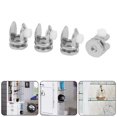 4Pcs Zinc Alloy Glass Clamps Glass Stand Horder Adjustable Shelf