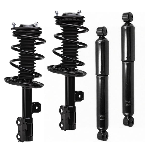 4Pcs for 2006-2012 Toyota RAV4 2.4L 2.5L  Front and Rear Struts, OE 172275/172276/37289, Steel Material, Complete Set, Shock Absorber