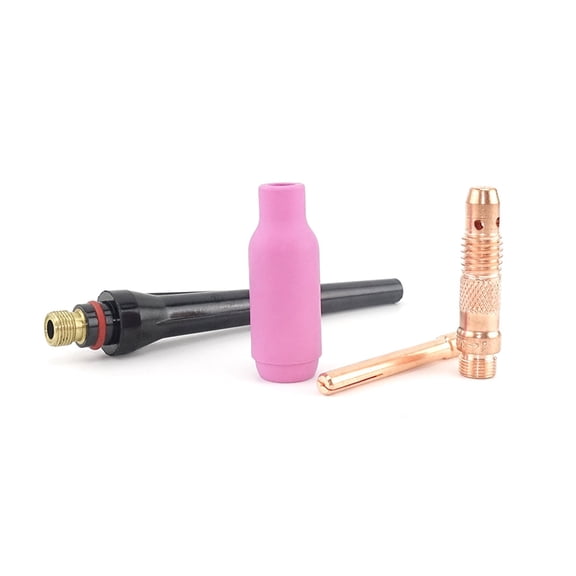 4Pcs for WP26 WP17 WP18 TIG Welding Torch Consumables Tungsten Electrodes Collet Tip Alumina Nozzle Cup Cap