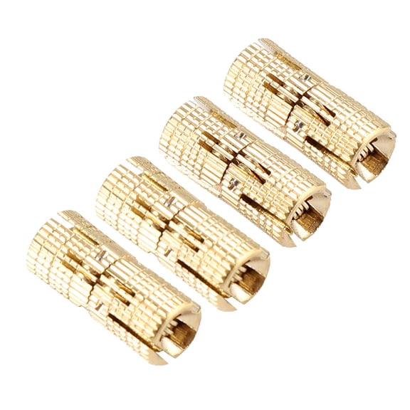 4Pcs/pack Copper Brass Cabinet Gift Box Concealed Barrel Hinge 8mm 180 Opening Angle