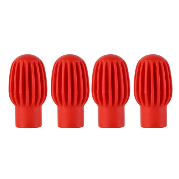 4Pcs/pack Drumstick Caps Silicone Drum Sleeves Head Protective Mute Protector Cover Caps for Drum Exercise
