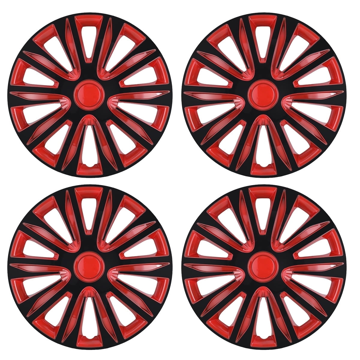 Red Hub Cap 4Pcs/set 17