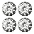 thumbnail image 1 of 4Pcs/set 17" Silver Hubcaps/Wheel Covers for Most Cars,Set Of 4 Snap On Car Truck SUV Hub Cap ,ABS Material, 1 of 9