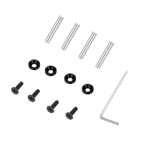 4Pcs/set Computer Case Fan Part Desktop Power Supply Long Screw Radiator Fan for Water Cooling