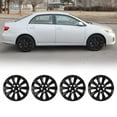 thumbnail image 1 of 4Pcs/set Cover Hubcaps ,16 Inch Hubcaps Wheel Rims Cover for 2009-2013 TOYOTA COROLLA Compatible With Steel Wheels and Snap On Installation ABS&PC Material（16-Inch, Black Lacquer), 1 of 7