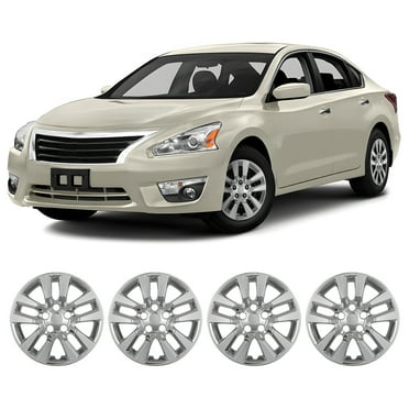 4Pcs/set Cover Hubcaps ,16 Inch Hubcaps Wheel Rims Cover for 2013-2018 Nissan Altima Sedan Compatible With Steel Wheels and Snap On Installation ABS PC Material（16-Inch, Chrome)