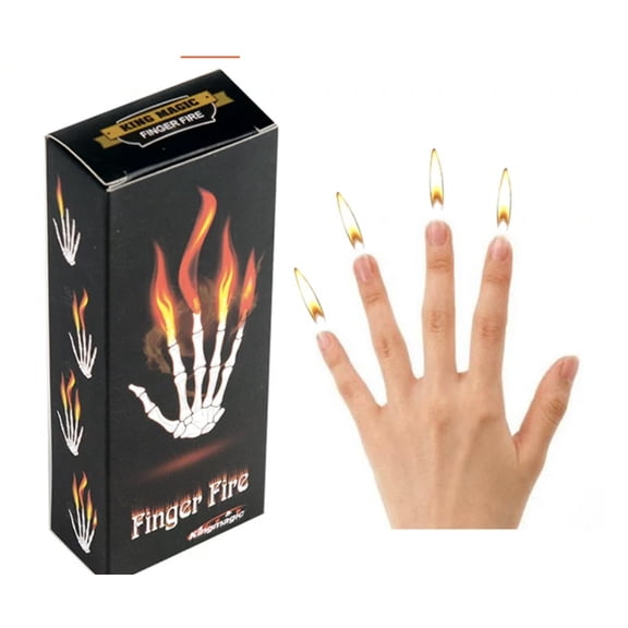 4Pcs/set Finger Fire Magic Tricks Fire Appearing Thumb Tip Magia Professional Magician Stage Illusions Gimmick Accessories Props