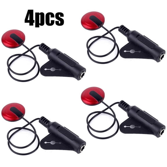 4Pcs/set Piezo Contact Microphone Mic Pickup for Guitar Violin Banjo Mandolin