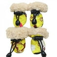 thumbnail image 1 of 4Pcs/set Snow Boots Waterproof Puppy Cat Booties Anti-Skid Pet Winter Shoes, 1 of 6