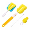 thumbnail image 1 of 4Pcs/set Sponge Cleaning Tools Straw Brush Nipple Brush for Feeding Bottle Cup Plastic Glass Milk Water Cup Cleaning Brush, 1 of 4