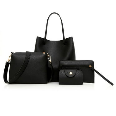 4Pcs/set Women Handbag Shoulder Bag Tote Card Holder Purse Satchel