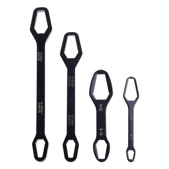 4Piece Compactly Spanner Set Heavy Duty Design Tightening Wrench For Auto Repair And Industrial Work For Travel