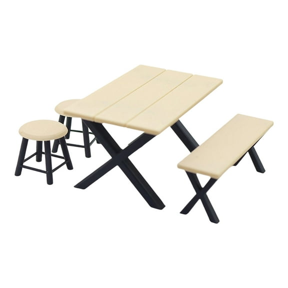 Outdoor Scene Dollhouses Accessories Miniature Camping Scene Display Set Simulation Chair for Model Craft Project