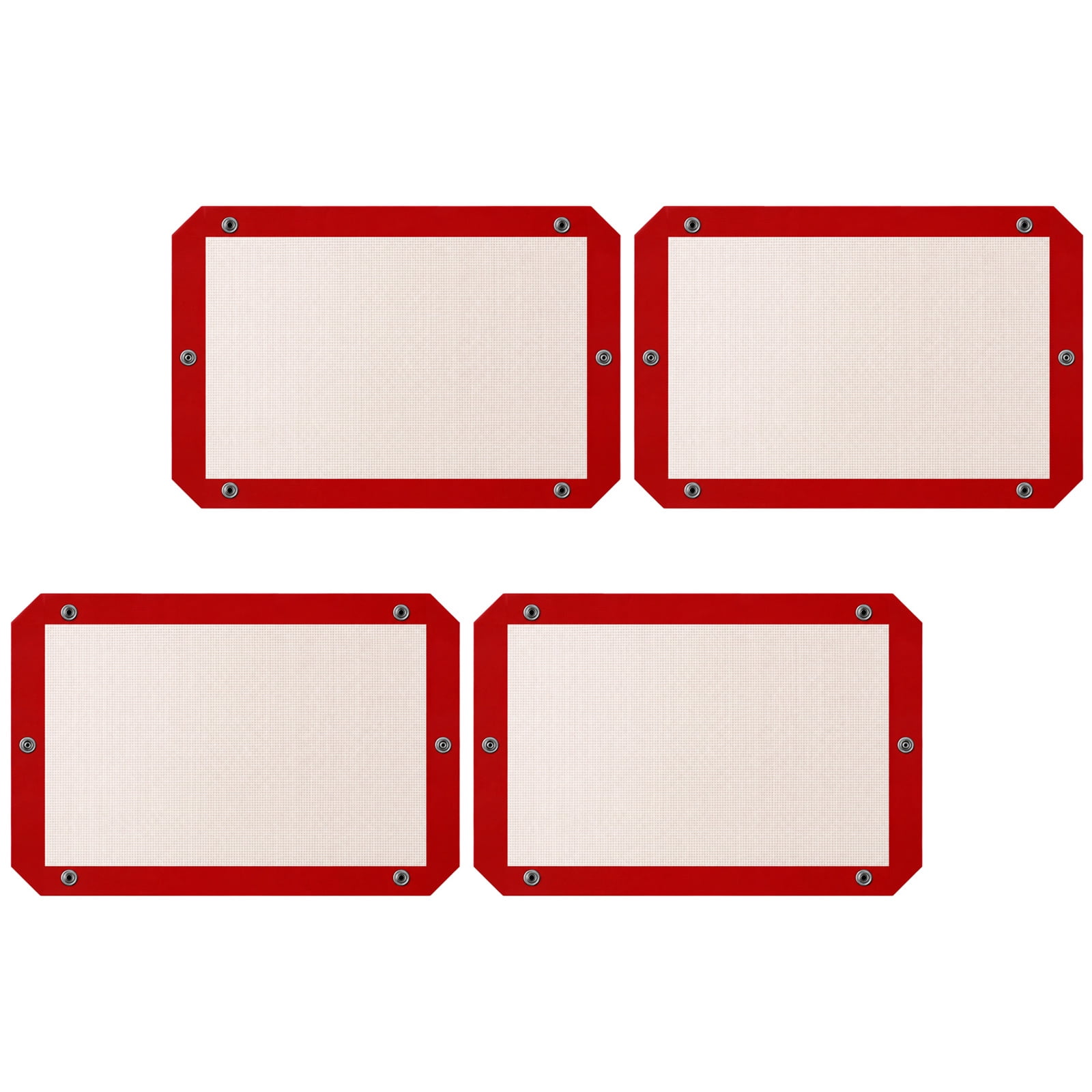 4Pieces Baking Liners Leakproofs Silicone Baking Mats Reusables ...