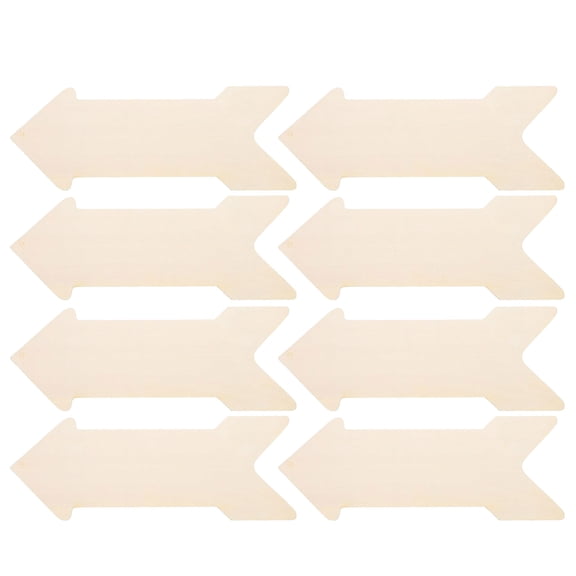 4Pieces Blanks Sign Arrows Materials for Kids Art Classes and Party Decoration