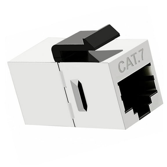 4Pieces Cat7 8P8C RJ45 Inline Shielded Module Coupling with Keystone Female to Female Networking Cable Connectors
