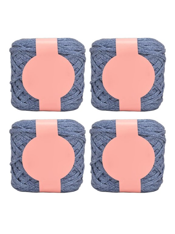 4Pieces Colorful Tshirt Yarn Thick Weaving Yarn Crochet Cloth Yarn for Crochet Project Knitting Blanket Handbag Purse