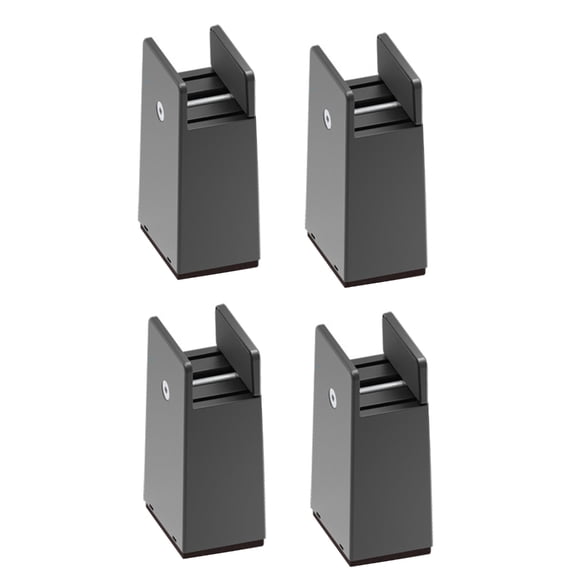 4Pieces Furniture Risers 2Inch Thick Plastic Bed Leg Elevators for Sofa Desk