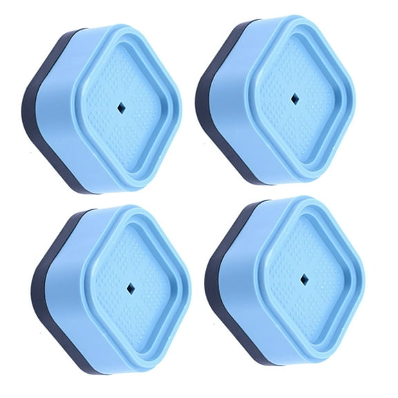 4Pieces Furniture Risers Washing Machine Lifts Stackable Bed Lifter Plastic Raiser for Desk Chair Couch Practical Use