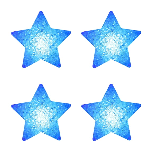 4Pieces Glowing Star Stage Property With Bright LED Lights For Dance Shows Parties And Festival Event