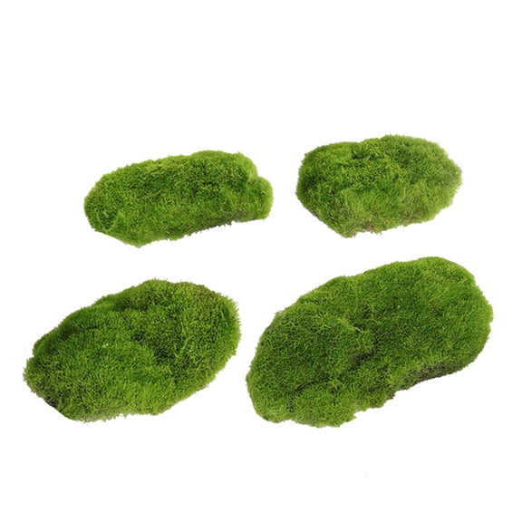 4Pieces Imitation Artificial Moss Sheets for Easy Installation and Customs Fit