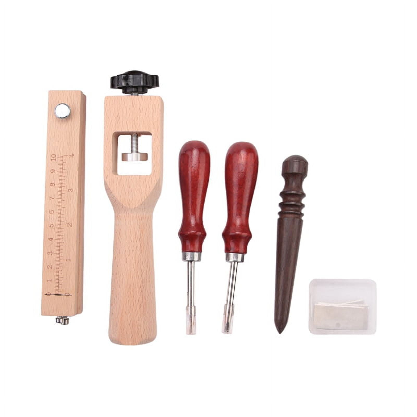 4Pieces Leather Strap Cutter Adjustable Leather Strip Cutter Strap ...