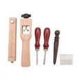 thumbnail image 1 of 4Pieces Leather Strap Cutter Adjustable Leather Strip Cutter Strap Cutter Sets with Polished Tools for DIY Craft Cutting, 1 of 7