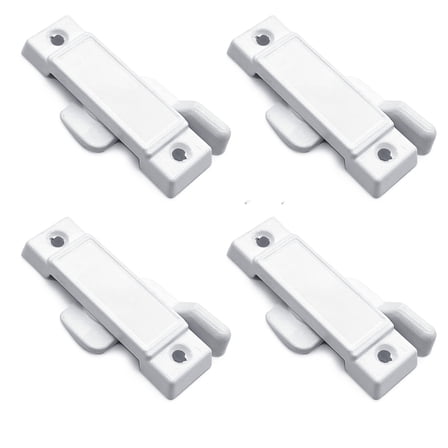 4Pieces Multipurpose Window Sash Lock Black Mounting Hole Centers Replacement With Screws for Sliding Window Use