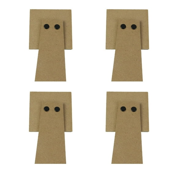 4Pieces Photo Frame Easel Friendly Wood Cardboard Frame with Adhesive Designing for Secure use