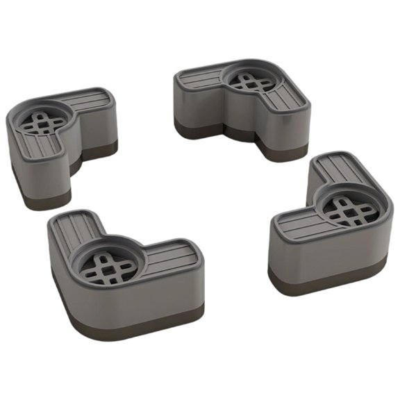 4Pieces Plastic Antislip Mats Shock Absorbent Pads for Washers and Dryers to Minimize Shaking and Enhances Stability
