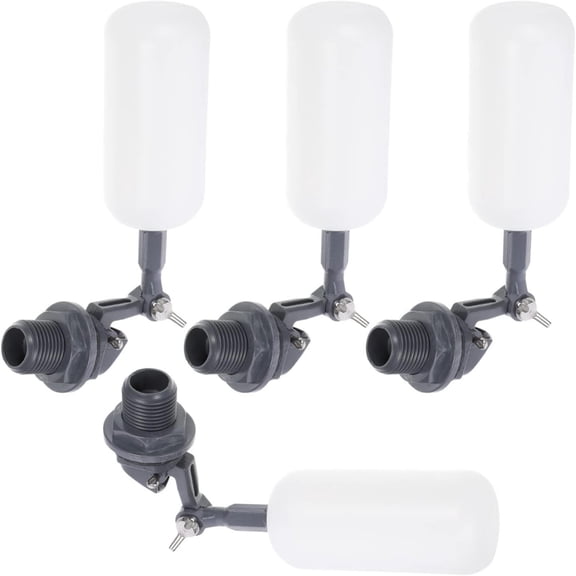 4Pieces Plastic Small Float Balls Valves for Irrigation Systems and Water Tanks Ensuring Efficient Water Flows Regulation