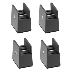 4Pieces Practical Furniture Risers 2Inch Height Adjustable Bed Leg Extenders for Small Space Daily Use