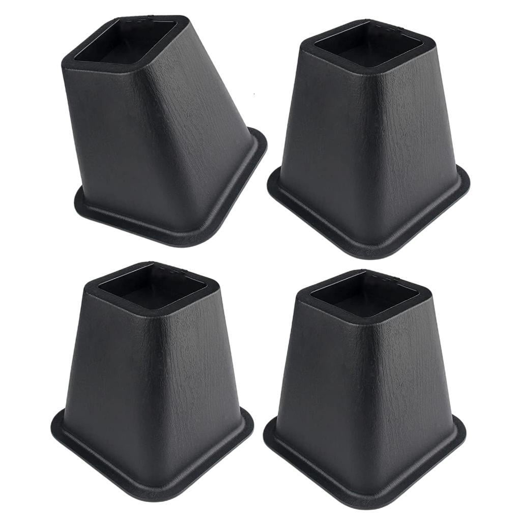 4Pieces Practical Furniture Risers 6Inch Height Adjustable Bed Leg ...