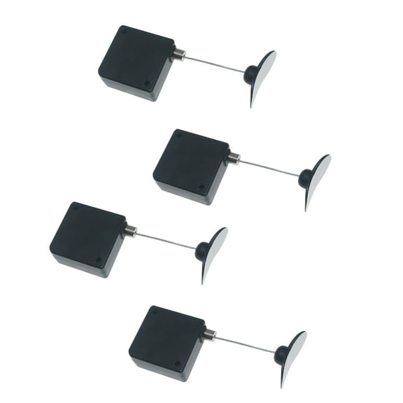 4Pieces Retractable Remote Control Tethers Leashes for TVs and DVDs Ensures Security