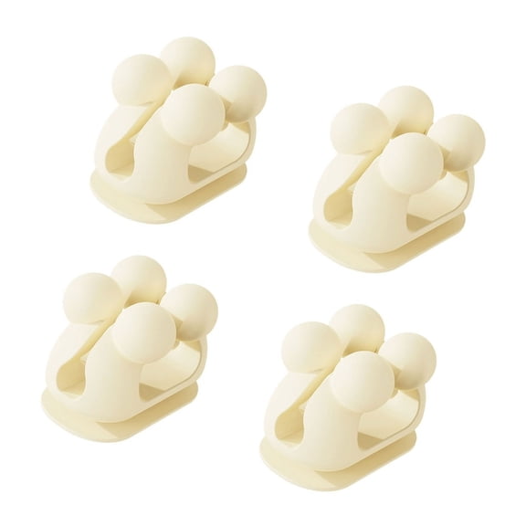 4Pieces Silicone Wall Hooks With Strong Adhesion Stable Hangers For Various Use In Bathrooms Bedrooms And Kitchens