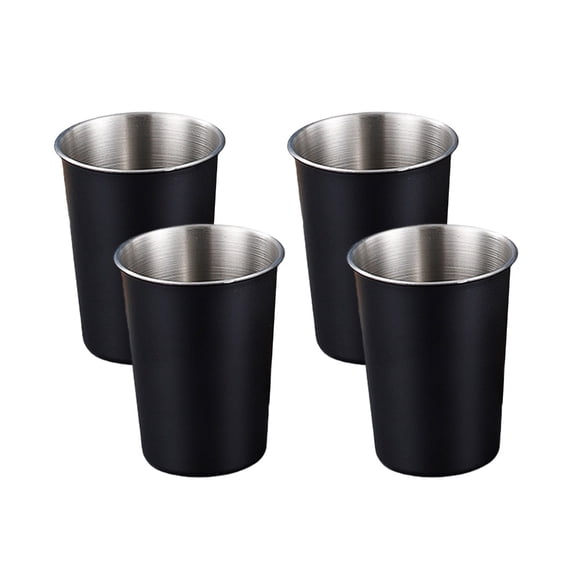 4Pieces Stackable Stainless Steel Kids Cups Portable And Rusts Resistant Mugs