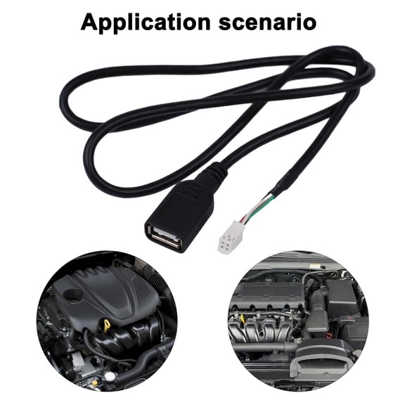 4Pin Connector Usb Extension Cable Adapter for An Car Radio Stereo